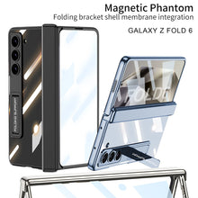 Load image into Gallery viewer, Transparent Magnetic Hinge Bracket Shockproof Phone Case With Screen Protector For Galaxy Z Fold 6/5/4
