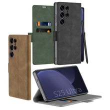 Load image into Gallery viewer, Leather Shockproof Phone Cover For Galaxy S25 Ultra
