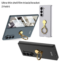Load image into Gallery viewer, Luxury Shockproof Phone Case With Gold Ring Holder For Galaxy Z Fold 6

