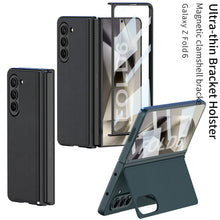 Load image into Gallery viewer, Luxury Leather Shockproof Phone Case With Back Screen Protector For Galaxy Z Fold6
