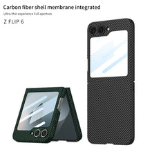 Load image into Gallery viewer, Carbon Fiber Shockproof Phone Case For Galaxy Z Flip6
