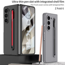 Load image into Gallery viewer, Shockproof Phone Case With Pen Tray Shell and Film For Galaxy Z Fold 6
