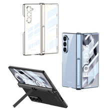 Load image into Gallery viewer, Transparent Magnetic Hinge Bracket Shockproof Phone Case With Screen Protector For Galaxy Z Fold6
