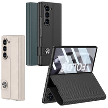 Load image into Gallery viewer, Luxurious Leather Cover Shockproof Phone Case With Screen Protector For Galaxy Z Fold6
