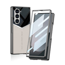 Load image into Gallery viewer, SPORTS DESIGN | Electroplating Leather Shockproof Phone Case With Screen Protector For Galaxy Z Fold6
