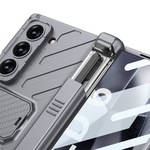 Load image into Gallery viewer, Armor Magnetic Hinge Pen Box Shockproof Phone Case With Screen Protector For Galaxy Z Fold6

