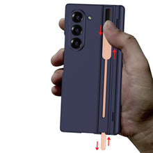 Load image into Gallery viewer, Magnetic Hinge Pen Slot Shockproof Phone Case With Screen Glass Protector For Galaxy Z Fold 6
