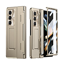Load image into Gallery viewer, Armor Electroplated Anti-fall Protective Phone Case For Samsung Galaxy Z Fold3/4/5 With Back Screen Glass - Mycasety Mycasety
