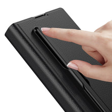 Load image into Gallery viewer, Luxurious Leather Cover Shockproof Phone Case With Screen Protector and Pen Slot For Galaxy Z Fold6
