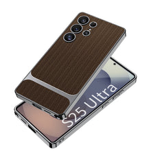 Load image into Gallery viewer, Electroplated Leather Shockproof Phone Case For Galaxy S25 S24 S23 Ultra Plus
