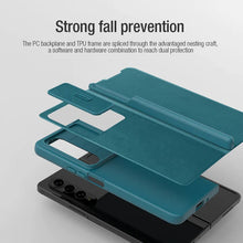 Load image into Gallery viewer, Luxurious Leather Cover Shockproof Phone Case Lens Protector &amp; Pen Slot For Galaxy Z Fold 6/5/4

