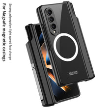 Load image into Gallery viewer, Magnetic Magsafe Wireless Charge Electroplated Pen Box Bracket Phone Case For Samsung Galaxy Z Fold 4 5G - mycasety2023 Mycasety
