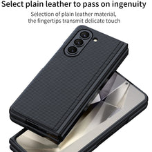 Load image into Gallery viewer, Luxury Leather Shockproof Phone Case With Back Screen Protector For Galaxy Z Fold6
