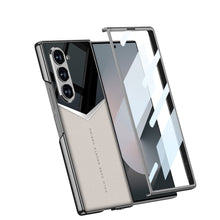 Load image into Gallery viewer, SPORTS DESIGN | Electroplating Leather Shockproof Phone Case With Screen Protector For Galaxy Z Fold6
