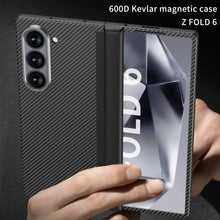 Load image into Gallery viewer, Luxury Magnetic Hinge Carbon Fiber Shockproof Phone Case For Galaxy Z Fold6
