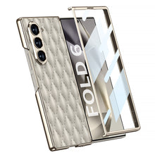 Load image into Gallery viewer, Luxurious Leather Shockproof Phone Case With Screen Protector For Galaxy Z Fold6
