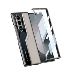 Load image into Gallery viewer, SPORTS DESIGN | Electroplating Leather Shockproof Phone Case With Screen Protector For Galaxy Z Fold6
