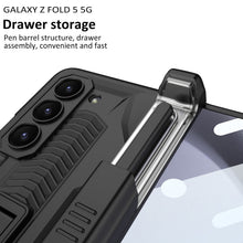 Load image into Gallery viewer, Armor All-included Magnetic Hinge Slide Pen Case Holder Phone Case With Back Screen Protector For Samsung Galaxy Z Fold3 Fold4 Fold5 - Mycasety Mycasety
