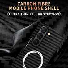 Load image into Gallery viewer, Luxurious Carbon Fiber Shockproof Galaxy Z Fold Phone Case
