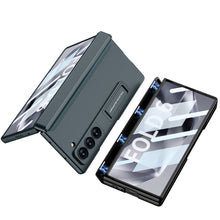 Load image into Gallery viewer, Magnetic Hinge Bracket Shockproof Phone Case With Back Screen Protector For Galaxy Z Fold6
