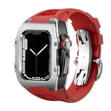 Load image into Gallery viewer, Luxury Metal Case Strap For Apple Watch Series 44/45 mm - Mycasety Mycasety
