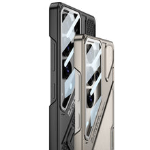 Load image into Gallery viewer, Full Lens Protection Leather Phone Case With Holder For Galaxy S25 S24 S23 Ultra
