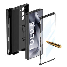 Load image into Gallery viewer, Magnetic Hinge Pen Box Shockproof Phone Case With Screen Protector For Galaxy Z Fold 6
