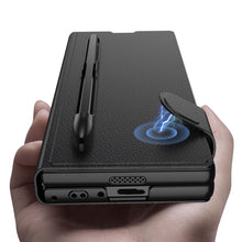 Load image into Gallery viewer, Luxurious Leather Cover Shockproof Phone Case With Screen Protector and Pen Slot For Galaxy Z Fold6
