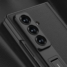 Load image into Gallery viewer, Magnetic Hinge Hidden Bracket All-included Leather Case With Back Screen Protector For Galaxy Z Fold 7/6/5
