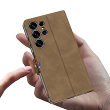 Load image into Gallery viewer, Leather Shockproof Phone Cover For Galaxy S25 Ultra
