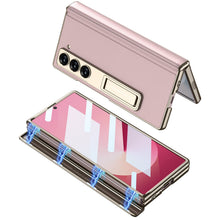 Load image into Gallery viewer, Magnetic Hinge Shockproof Leather Phone Case With Back Screen Protector For Galaxy Z Fold6
