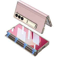Load image into Gallery viewer, Magnetic Hinge Shockproof Leather Phone Case With Back Screen Protector For Galaxy Z Fold6
