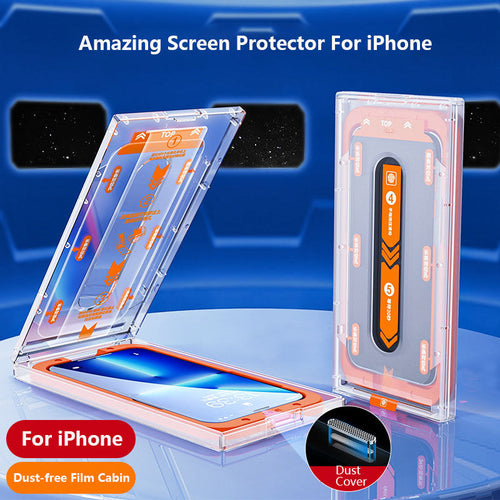 Premium Screen Protector For iPhone With Dust-free Film Mounter - mycasety2023 Mycasety