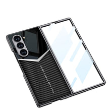Load image into Gallery viewer, SPORTS DESIGN | Electroplating Leather Shockproof Phone Case With Screen Protector For Galaxy Z Fold6
