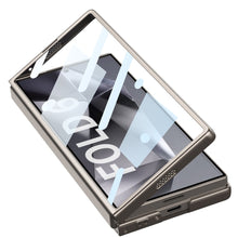 Load image into Gallery viewer, Leather Card Holder Lens Slide Protector Shockproof Phone Case With Screen Protector For Galaxy Z Fold 6
