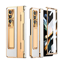 Load image into Gallery viewer, Armor Electroplated Anti-fall Protective Phone Case For Samsung Galaxy Z Fold3/4/5 With Back Screen Glass - Mycasety Mycasety
