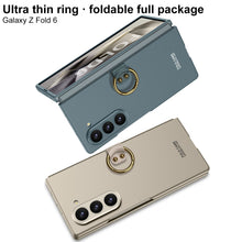 Load image into Gallery viewer, Luxury Leather Shockproof Phone Case With Ring Holder For Galaxy Z Fold6
