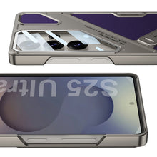 Load image into Gallery viewer, Full Lens Protection Leather Phone Case With Holder For Galaxy S25 S24 S23 Ultra
