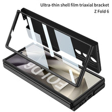 Load image into Gallery viewer, Luxury Shockproof Phone Case With Gold Ring Holder For Galaxy Z Fold 6
