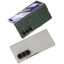 Load image into Gallery viewer, Business-style Electroplated Leather Phone Case For Galaxy Z Fold 7/6/5/4
