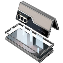 Load image into Gallery viewer, SPORTS DESIGN | Electroplating Leather Shockproof Phone Case With Screen Protector For Galaxy Z Fold6
