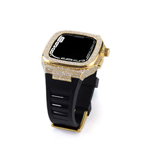 Load image into Gallery viewer, Luxury Metal Crystal Diamond Case Strap For Apple Watch Series 44/45mm - mycasety2023 Mycasety
