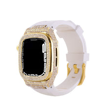 Load image into Gallery viewer, Luxury Metal Crystal Diamond Case Strap For Apple Watch Series 44/45mm - mycasety2023 Mycasety
