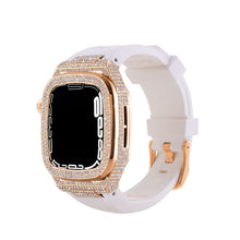 Load image into Gallery viewer, Luxury Metal Crystal Diamond Case Strap For Apple Watch Series 44/45mm - mycasety2023 Mycasety

