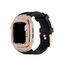 Load image into Gallery viewer, Luxury Metal Crystal Diamond Case Strap For Apple Watch Series 44/45mm - mycasety2023 Mycasety
