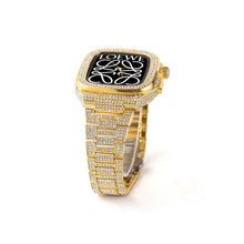Load image into Gallery viewer, Luxury Metal Crystal Diamond Case Strap For Apple Watch Series 44/45mm - mycasety2023 Mycasety
