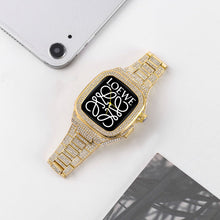 Load image into Gallery viewer, Luxury Metal Crystal Diamond Case Strap For Apple Watch Series 44/45mm - mycasety2023 Mycasety
