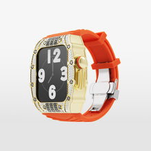 Load image into Gallery viewer, Luxury Metal Crystal Case Strap For Apple Watch 44/45mm

