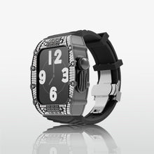 Load image into Gallery viewer, Luxury Metal Crystal Case Strap For Apple Watch 44/45mm
