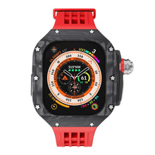 Load image into Gallery viewer, Luxurious Carbon Fiber Case Strap For Apple Watch Ultra 49 mm - Mycasety Mycasety
